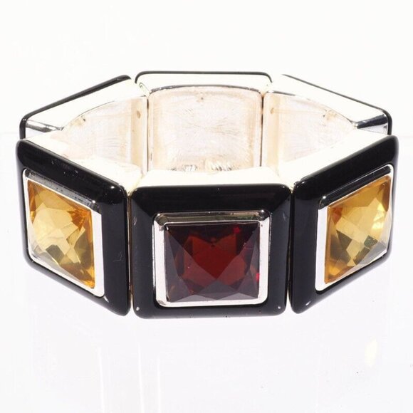 Unique Geometric Necklace & Bracelet Set With Amber & Citrine Lookalikes Fashion - Picture 11 of 11